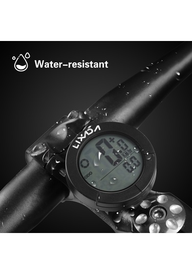 Lixada Usb Şarj Edilebilir Kablosuz Bisiklet Bisiklet Bilgisayarı Su Geçirmez Bisiklet Kilometre Kilometre Sayacı Yeşil Aydınlatmalı Gidon Ve Kök Siyah