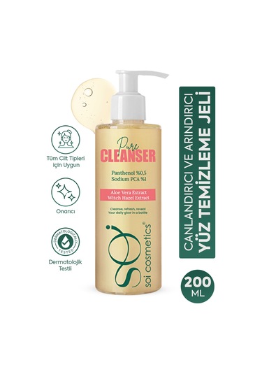 Soi Cosmetics Aloe Vera Ekstract Soi Pure Cleanser 200 ML