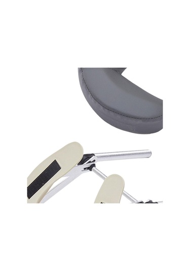 Suntek U Şeklinde Yastıklı Pu Deri Hafif Minderli Masaj Gri
