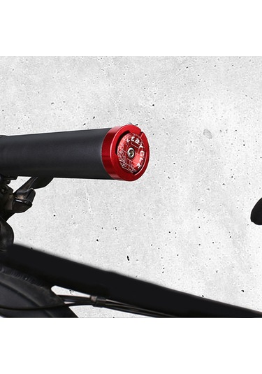 Yaleker Alüminyum Genişletilebilir Bisiklet Tutamak Tıkanırtıcı, Sürgülü Vida Korumalı Korkuluk Kapağı - Siyah