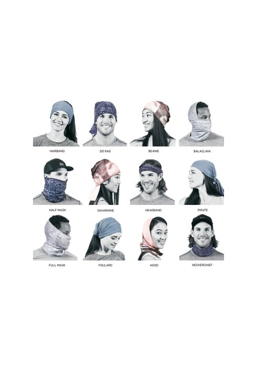 Buff Ecostretch Concrete Grey Çok Işlevli Bandana