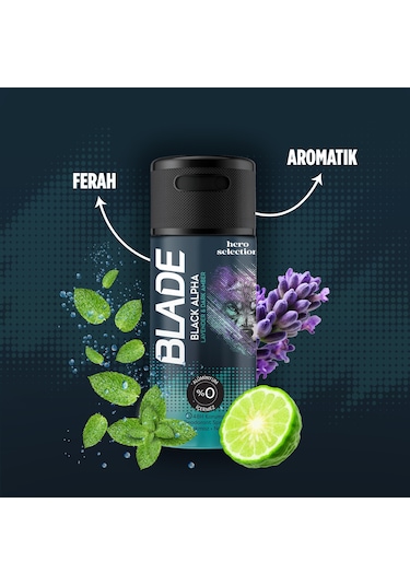 Emotion Joyous Kadın Deodorant & Blade Black Alpha Erkek Deodorant 4x90 Ml Seyahat Seti