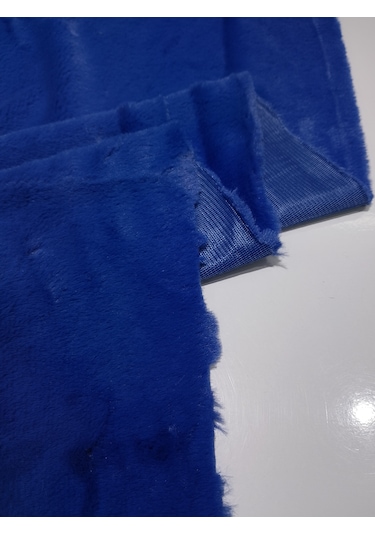 Toskana Peluş Kumaş Saks Mavisi