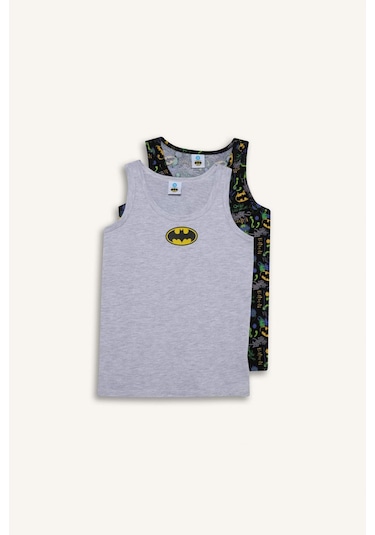 Defacto Erkek Çocuk Batman 2li Atlet C8798a825aubk81 Siyah-bk81