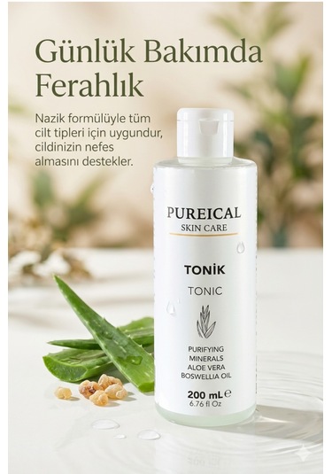 Pureical Aloe Vera & Sığla Yağı İçerikli Tonik 200 ML