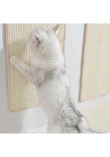 Suntek Kedi Tırmalama Matı Kaymaz Sisal Pet Malzemeleri Xl-90cmx60cm