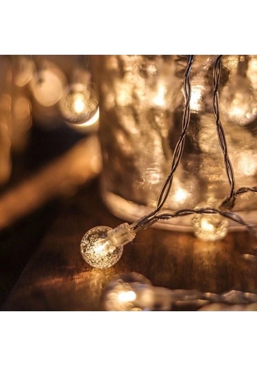 Besthome1 5 Metre 50 Led Balon Feneri İpi - Sürekli Aydınlatma Ve Renkli Modlar - Ip44 Su Geçirmez, 3xaa Pil İle Çalışır, Noell Çok Renkli