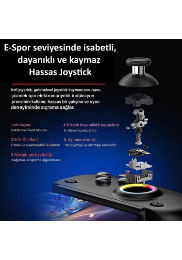 Bsp D8 Pro Ios-android Akıllı Telefon Tablet Uyumlu Mobil Telefon Tutucu Joystick Gamepad