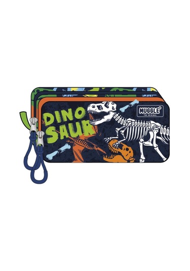 Muggle Mu-9162 Dino Koleksiyonu Kalem Çantası Çok Renkli