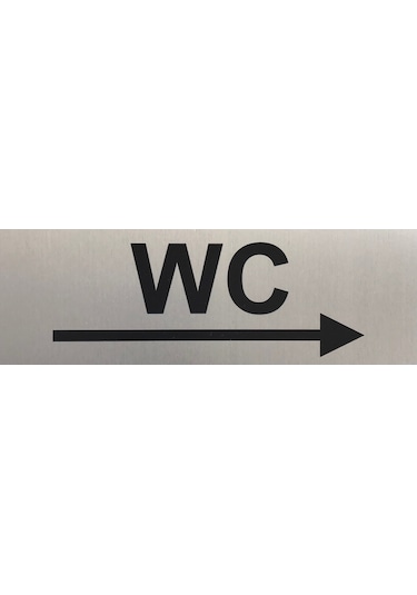 Wc Tuvalet Tabelası Kapı Yönlendirme Levhası 15Cm X 5Cm (374323604)