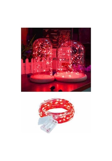 Peri Led 3 Metre Kırmızı Renk Dekoratif Aydınlatma Kırmızı