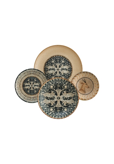 Bonna Porselen Mezopotamya Mozaik 24 Parça Yemek Seti