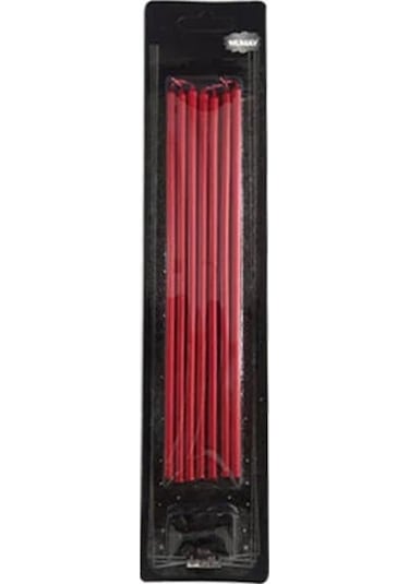 Uzun Mum 20cm Kırmızı Kırmızı