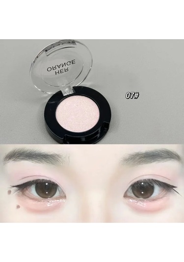 Tek Renkli Mat Beyaz Göz Farı Astar Makyaj Kalıcı Pürüzsüz Giymek Kolay Doğa 07 01