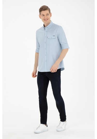 U.s. Polo Assn. Erkek Açık Mavi Gömlek Desenli 50283364-vr003 Mavi U.s. Polo Assn. Erkek Açık Mavi Gömlek Desenli 50283364-vr003 Mavi