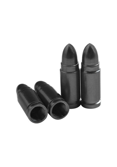 Neevoyu Alüminyum Bullet Tip Lastik Valf Kapağı, Siyah, Araba-suv-motosiklet-bisiklet İçin, Dayanıklı, Dirt Koruma, Kolay Kurulum