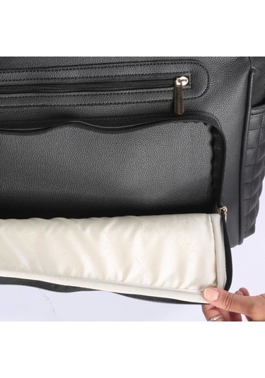 M&y Juno Deri Anne Bebek Bakım Çantası 7281 Siyah