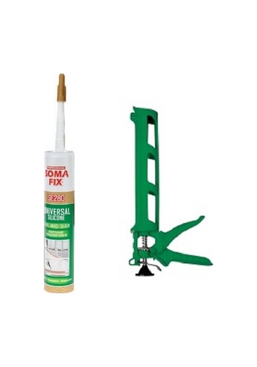 Somafix Genel Amaçlı Şeffaf Silikon Tabanca Set Şeffaf Şeffaf