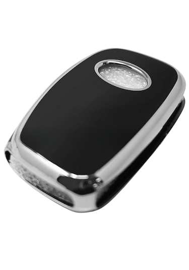 Hyundai Santafe Elentra Solanis İ20 İoniq İ30 Tucson İx35 3 Buton Nano Anahtar Kılıfı Siyah