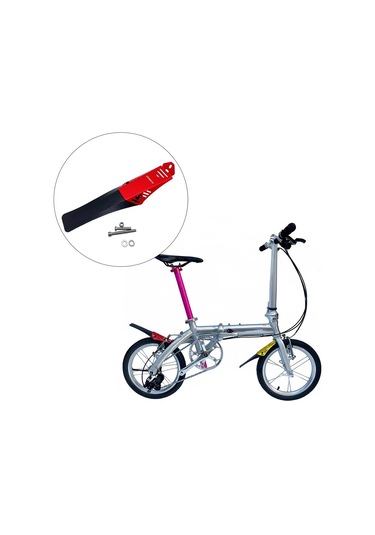 Homyl Bisiklet Çamurluk Çamurluklar Tam Kapak Kırmızı Kırmızı