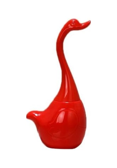 Kuğu Şekli Tuvalet Fırçası Banyo Aksesuarları Seramik Baz Plastik Kolu Temizlik Tuvalet Fırçası Tutucular Antrasit