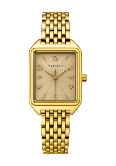 Carmen Cr.1.ag0122.04 Unisex Kol Saati Altın - Siyah