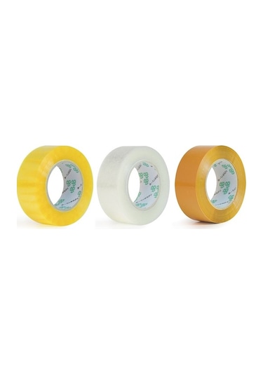 Willowhaven 45mmx100m Şeffaf Sarı Blokaj Bandı Ekspres Paketleme Sızdırmazlık Bandı Diğer