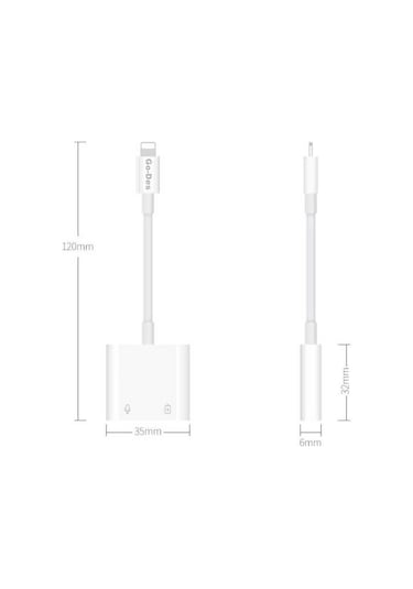 Go Des GD-OR881 Lightning 3.5 mm Aux Kulaklık ve Şarj Dönüştürü Adaptör Ses Adaptörü - ZORE-257772