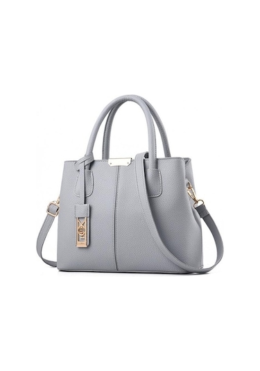 Szypzstore Kadın Çantası 2023 Yeni Moda Trendi Gelişmiş Basit Çanta Basit Büyük Kapasiteli Tek Omuz Bayan Çantası 6hf3l7 Açık Gri