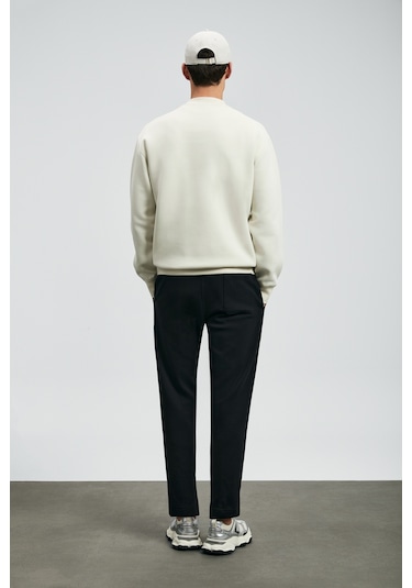 Lufian Oracle Erkek Sweatshirt Kırık Beyaz Kırık Beyaz 112030178100510 Beyaz
