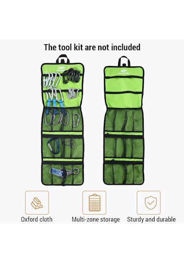 Luckstone Tırmanma Quickdraw Asılı Saklama Çantası Tırmanma Dişlisi Kırmızı Kızıl Kırmızı