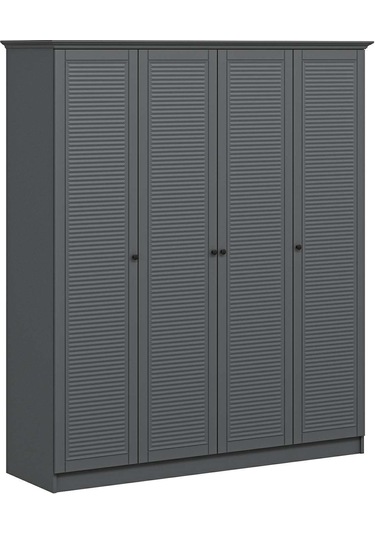 Kale 4 Kapaklı 2ç Taçlı Dolap Antrasit Mebran Panjur Antrasit 210cm Antrasit