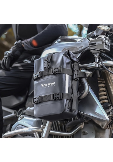 West Bıkıng Motosiklet Koruma Çantası Siyah Siyah