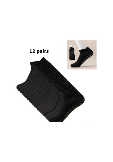 Qingmipy Kadınlar İçin Silikon Anti-s Kayıp Yoga Pilates Çorapları, Ağ Gözlü Nefesli, Spor Koşu Barre Egzersiz, Kısa Paça, Siyah, 12 Çift 34-40 Numara Siyah Qingmipy Kadınlar İçin Silikon Anti-s Kayıp Yoga Pilates Çorapları, Ağ Gözlü Nefesli, Spor Koşu Barre Egzersiz, Kısa Paça, Siyah, 12 Çift 34-40 Numara Siyah