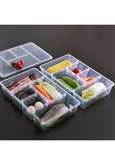 Dancemonkey Yok Sertifikası Saydam Saklama Pp Organizatör Mutfak Mühürlü Mavi Kutu Kapaklı Çok Renkli