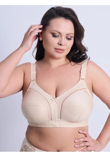 Sim Sim Büyük Beden Kadınlar İçin Korsesiz Sütyen 268024091 Bej