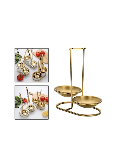 Suntek Kaşığı Yemek Dinlenme Restoran Mutfak Güveç Restoran Çift Yuvarlak Altın