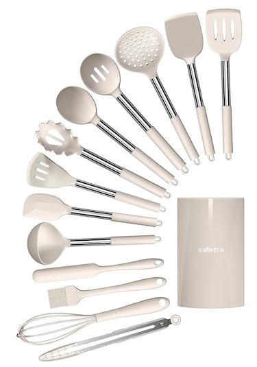 Valletta Mora Paslanmaz Çelik Silikon Uçlu Spatula Mutfak Seti