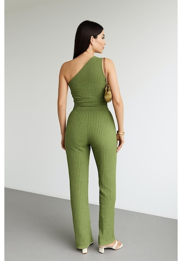 Tek Omuzlu & Gofre Dokulu İkili Takım Haki