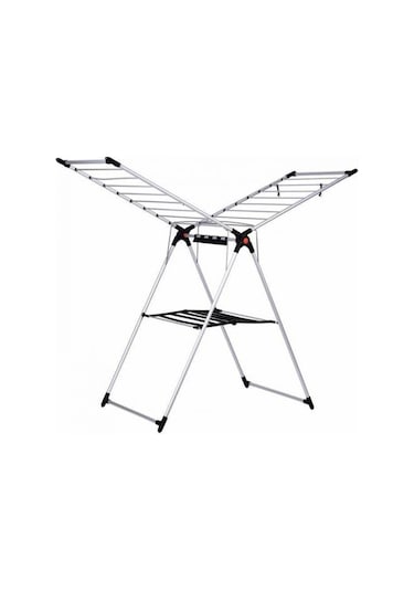 Tevalli T-Mt06 Kurudy Saloon Alüminyum Çamaşır Kurutmalık Gri