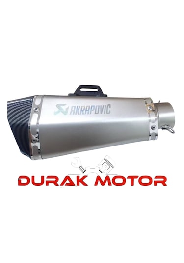 Üniversal Akrapovic Tüp Egsoz Gri