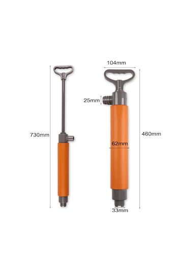 Geeroyoo El Tipi Portatif Dalgıç Pompası - Kayık Ve Kanolar İçin Manuel Su Boşaltma Pompası, Uzatma Hortumu Dahil