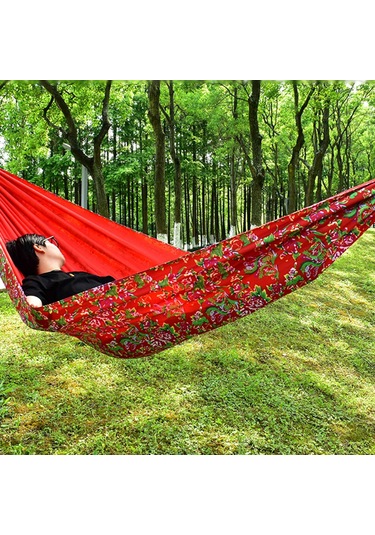 Suntek Taşıma Çantalı Kamp Hamak Dış Arka Bahçe Kırmızı