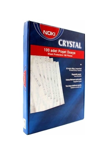 Noki 4830cr Crystal Poşet Dosya 100'lü Kutu