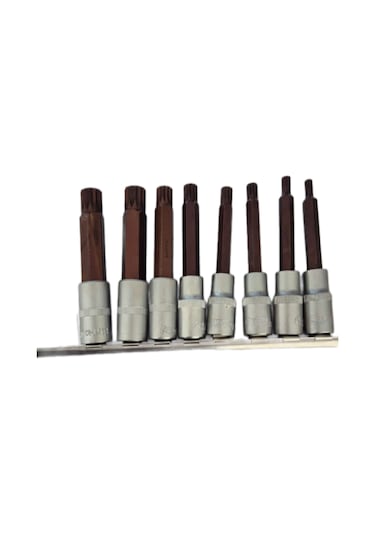 Arm 1/2 Uzun Lokmalı M Diş Torx Sıçan Diş Lokma Takımı