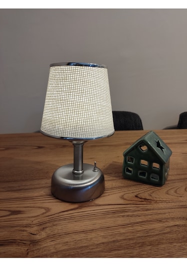 Mylights Pilli Led Abajur Gece Lambası Masa Üsüt Abajur Cafe Retorant Abajur