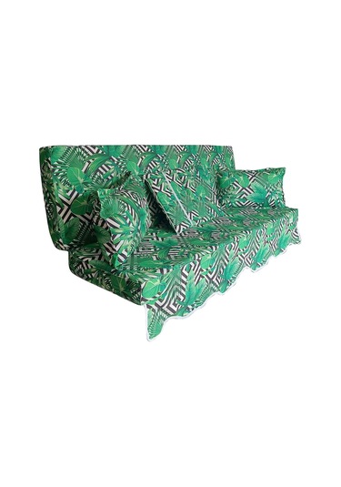 Mirzade Sofa Salıncak Minderi-sofa Salıncak Yeşil Çift Yaprak - 40 40