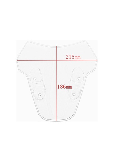 Pazly Abs Malzemeden Yapılmış Rüzgar Koruyucu Ön Pervane 215x186mm, Mt-07 İçin