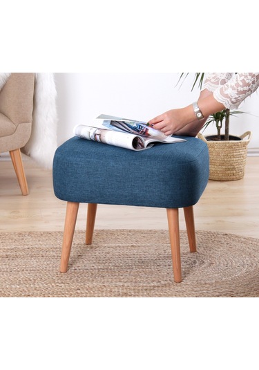 Lorencehome Parrot Puf - Mavi / Lorence Home