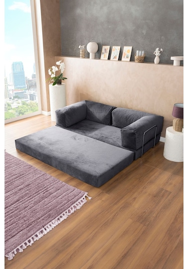 Good Night Legom Köşe Koltuk & Aktivite Yatağı & Uzanma Koltuğu Antrasit